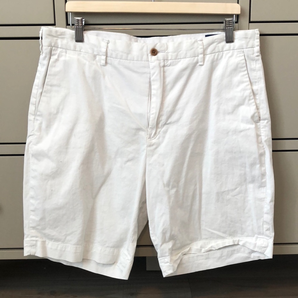 Polo by Ralph Lauren • Stretch Classic Fit White Shorts